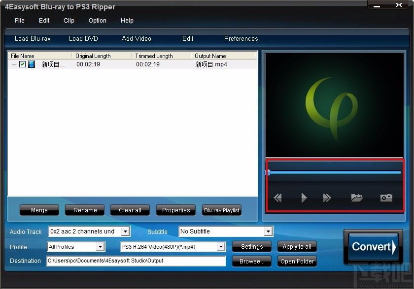 4Easysoft Blu-ray to PS3 Ripper,蓝光转PS3转换器,视频转换