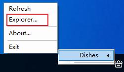 Dishes Launcher托盘快速启动工具.